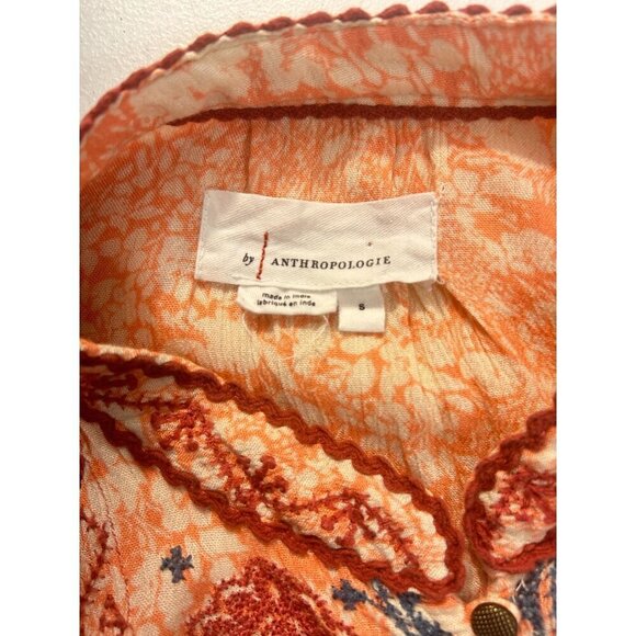 Anthropologie Claudia Embroidered Tunic Top Small - Picture 7 of 7